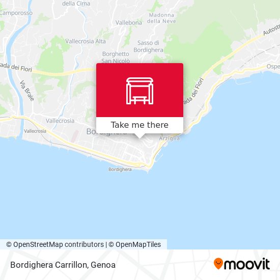 Bordighera Carrillon map