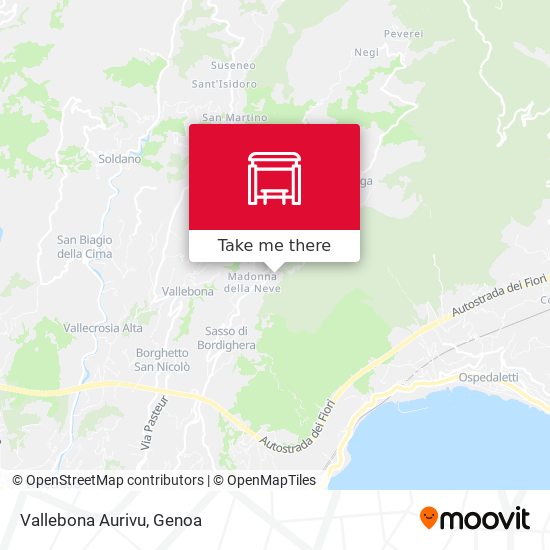 Vallebona Aurivu map