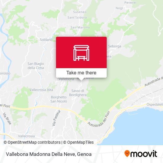 Vallebona Madonna Della Neve map