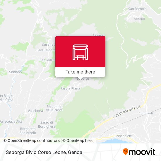 Seborga Bivio Corso Leone map
