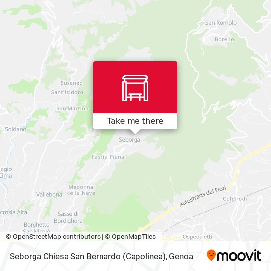 Seborga Chiesa San Bernardo (Capolinea) map