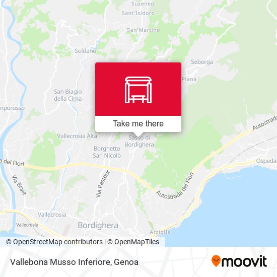 Vallebona Musso Inferiore map