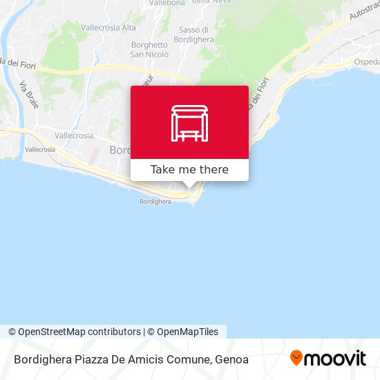 Bordighera Piazza De Amicis Comune map
