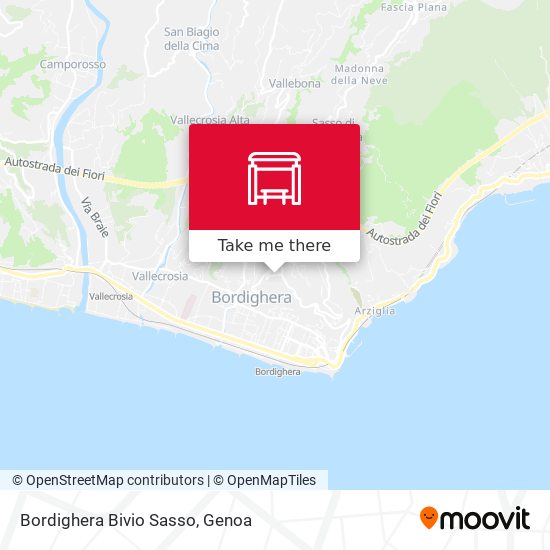 Bordighera Bivio Sasso map