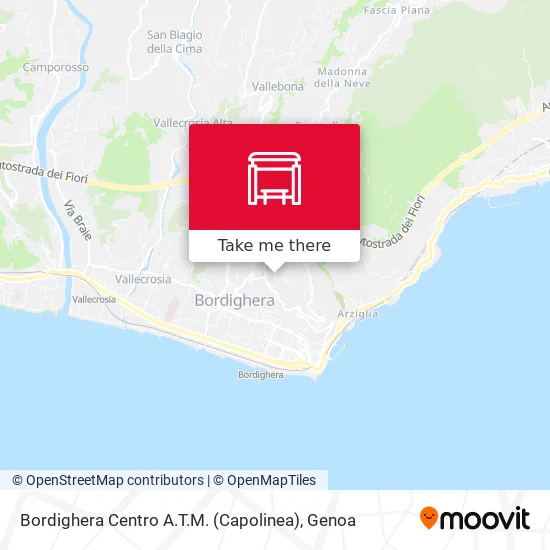 Bordighera Centro A.T.M. (Capolinea) map