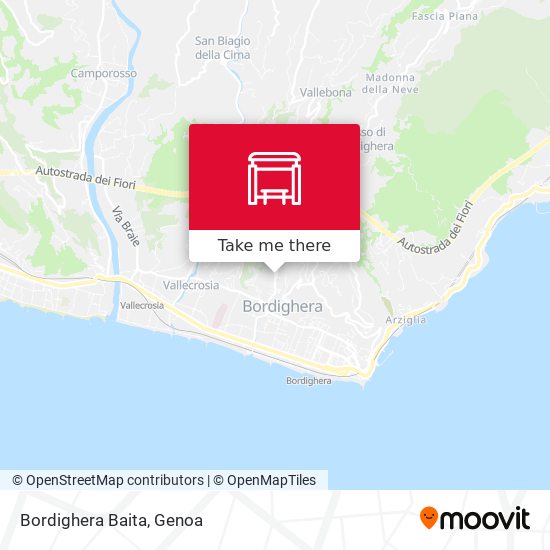 Bordighera Baita map