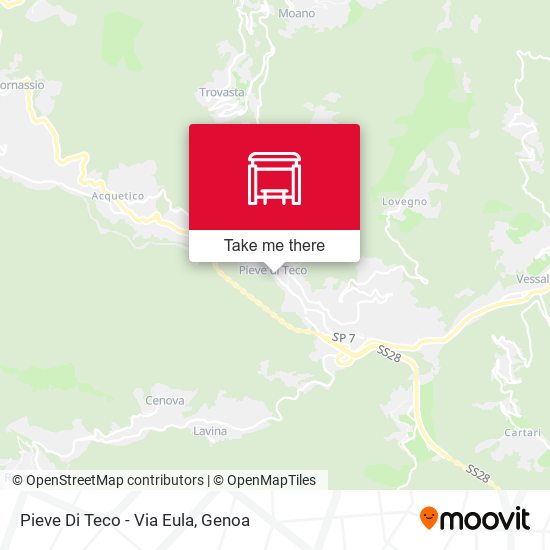 Pieve Di Teco - Via Eula map