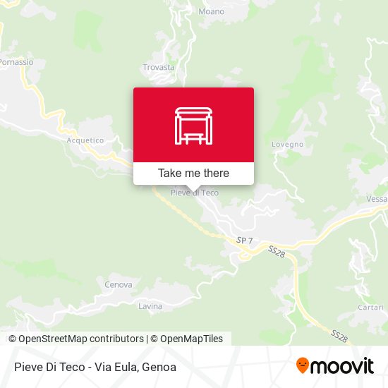 Pieve Di Teco - Via Eula map