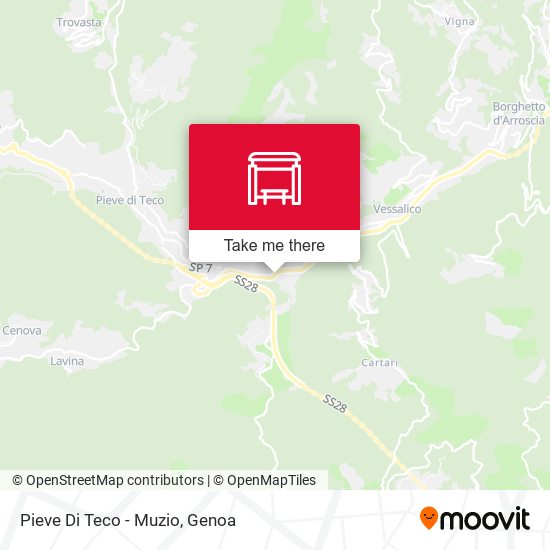 Pieve Di Teco - Muzio map