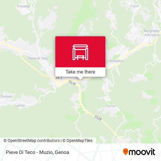 Pieve Di Teco - Muzio map