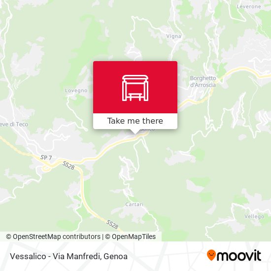 Vessalico - Via Manfredi map