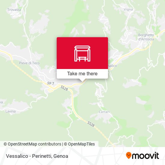 Vessalico - Perinetti map