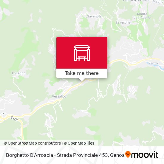 Borghetto D'Arroscia - Strada Provinciale 453 map