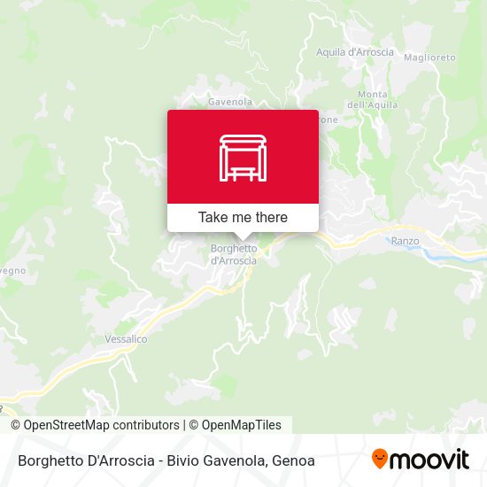 Borghetto D'Arroscia - Bivio Gavenola map