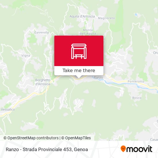 Ranzo - Strada Provinciale 453 map