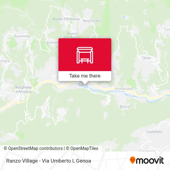 Ranzo Village - Via Umberto I map