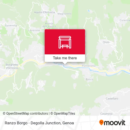 Ranzo Borgo - Degolla Junction map