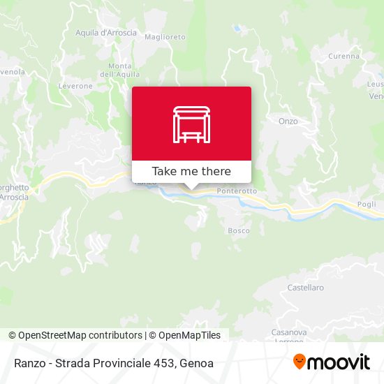 Ranzo - Strada Provinciale 453 map