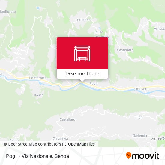 Pogli - Via Nazionale map
