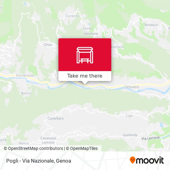Pogli - Via Nazionale map
