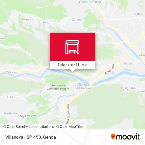 Villanova - SP 453 map
