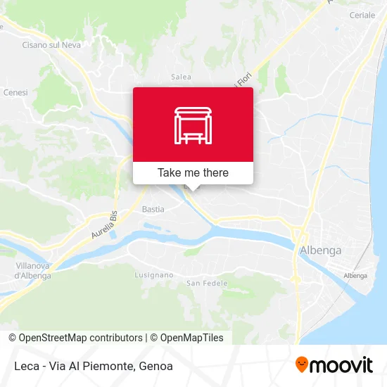 Leca - Piemonte Street map
