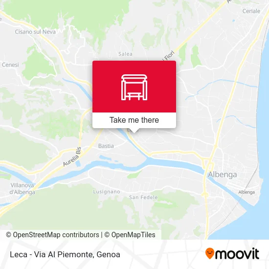 Leca - Piemonte Street map