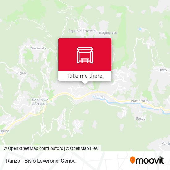Ranzo - Bivio Leverone map