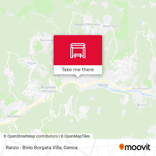 Ranzo - Bivio Borgata Villa map