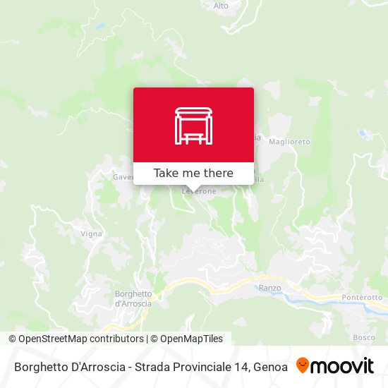 Borghetto D'Arroscia - Strada Provinciale 14 map