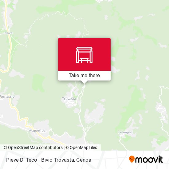Pieve Di Teco - Bivio Trovasta map