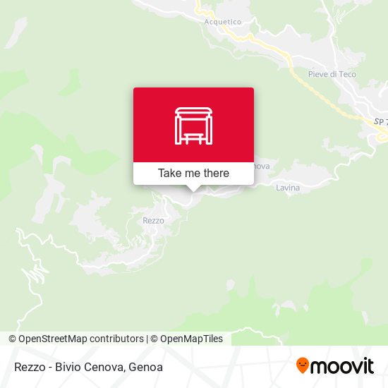 Rezzo - Bivio Cenova map