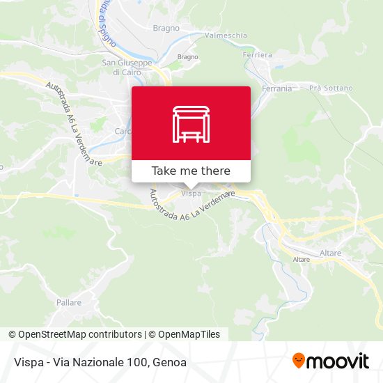 Vispa - Via Nazionale 100 map