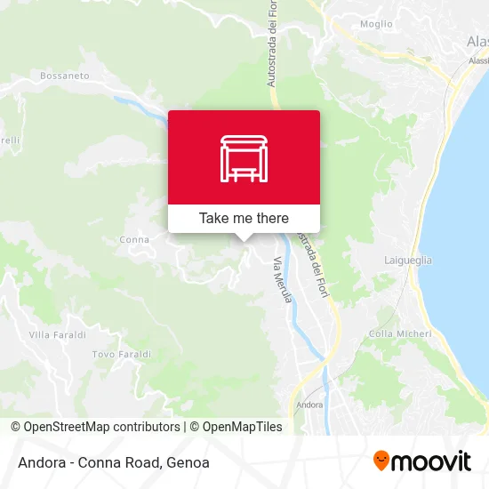 Andora - Conna Road map
