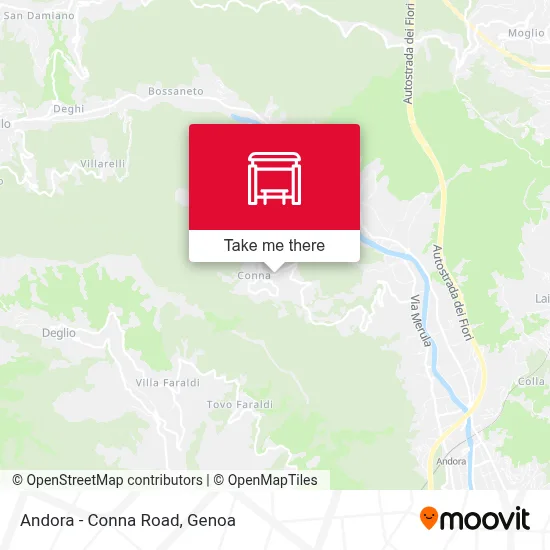 Andora - Conna Road map