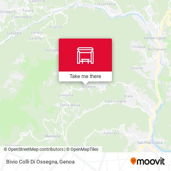 Bivio Colli Di Ossegna map
