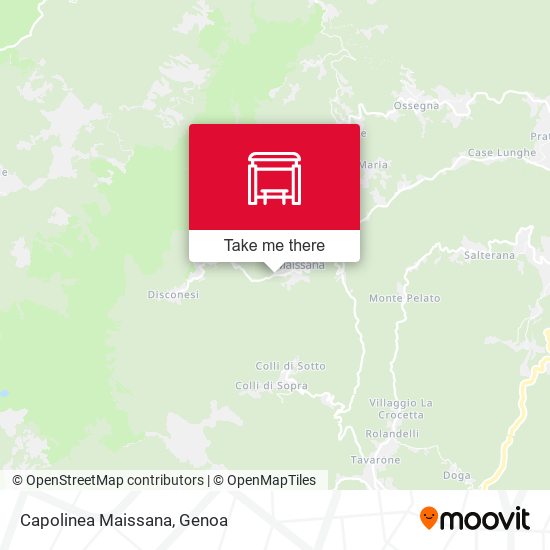 Capolinea Maissana map