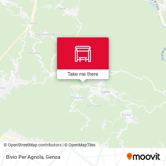 Bivio Per Agnola map
