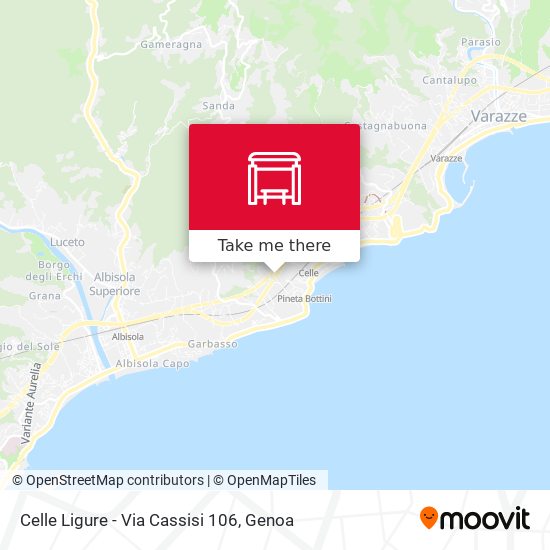 Celle Ligure - Via Cassisi 106 map