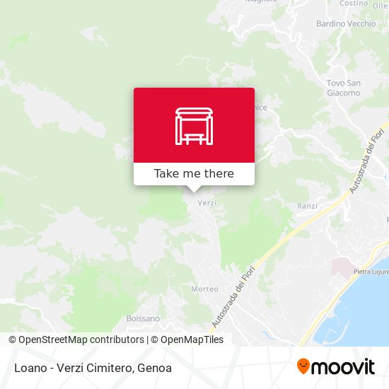 Loano - Verzi Cimitero map