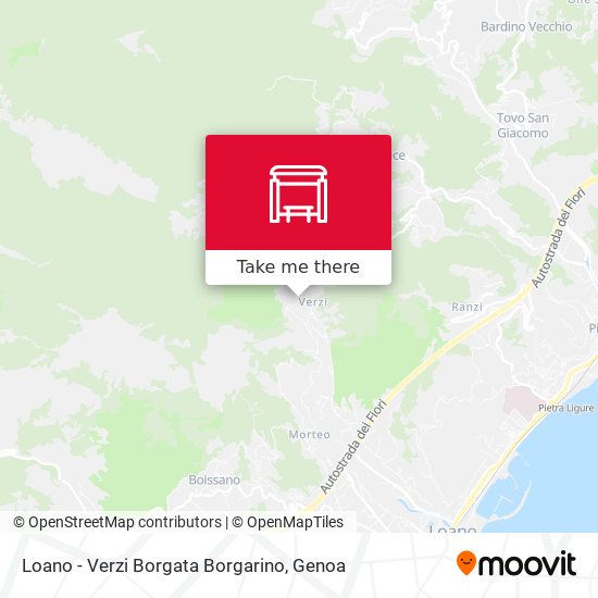 Loano - Verzi Borgata Borgarino map