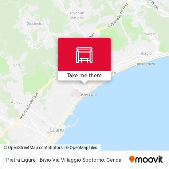 Pietra Ligure - Bivio Via Villaggio Spotorno map