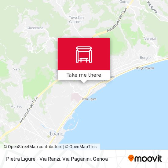 Pietra Ligure - Via Ranzi, Via Paganini map