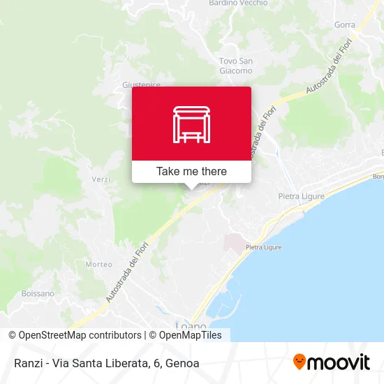 Ranzi - Santa Liberata Street, 6 map