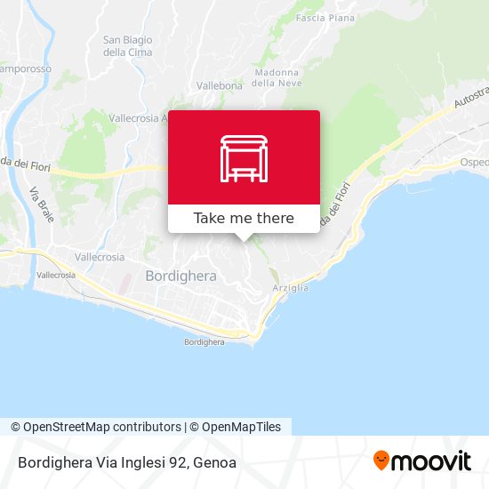 Bordighera Via Inglesi 92 map