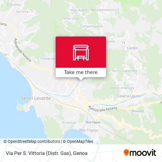 Via Per S. Vittoria (Distr. Gas) map