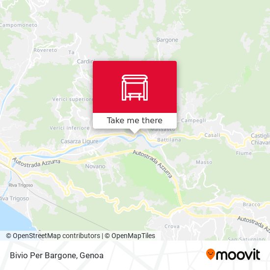Bivio Per Bargone map