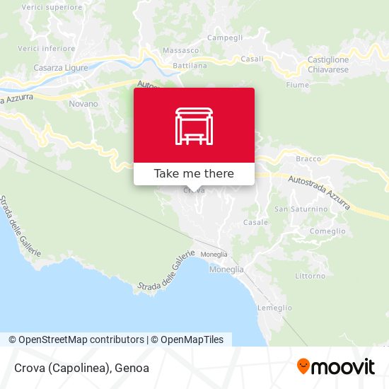 Crova (Capolinea) map