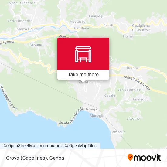 Crova (Capolinea) map