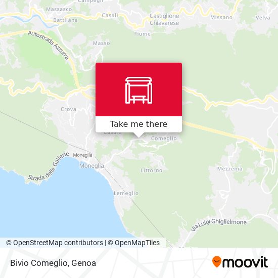 Bivio Comeglio map